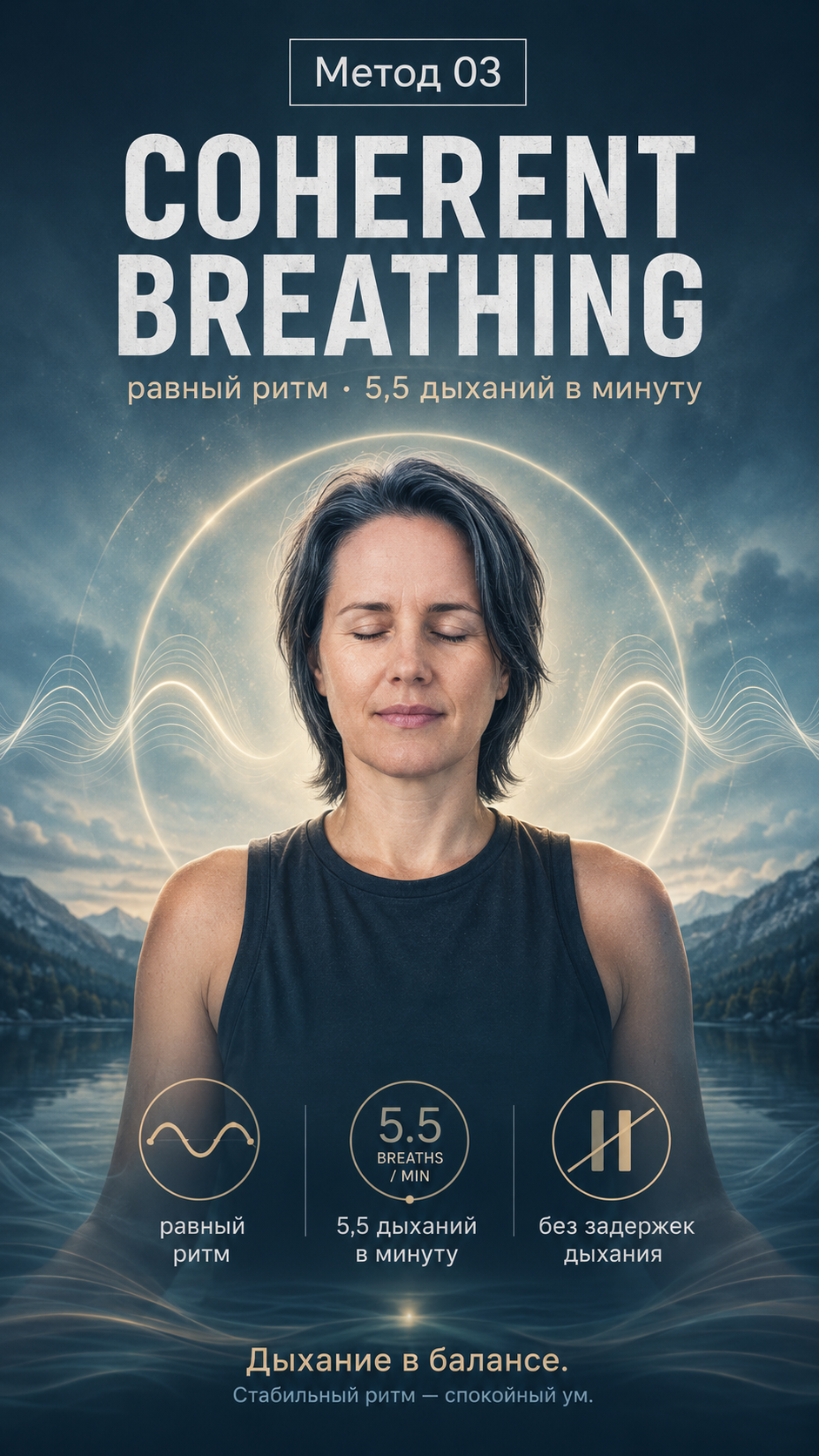 Художественное лицо практики №03 Coherent Breathing